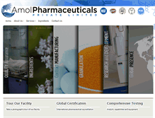 Tablet Screenshot of amolpharmaceuticals.com